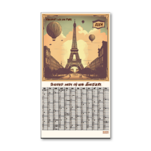 Eiffeltårnet kalender 2024