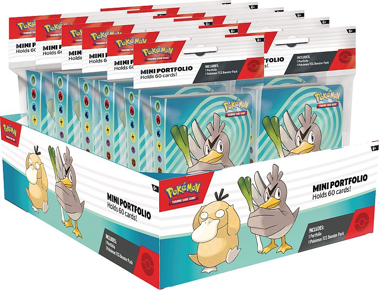 Mappe Pokemon Scarlet   Violet: Farfetch    2025 Spring  Mini-album Display  12 Binders   12 Booster Pack