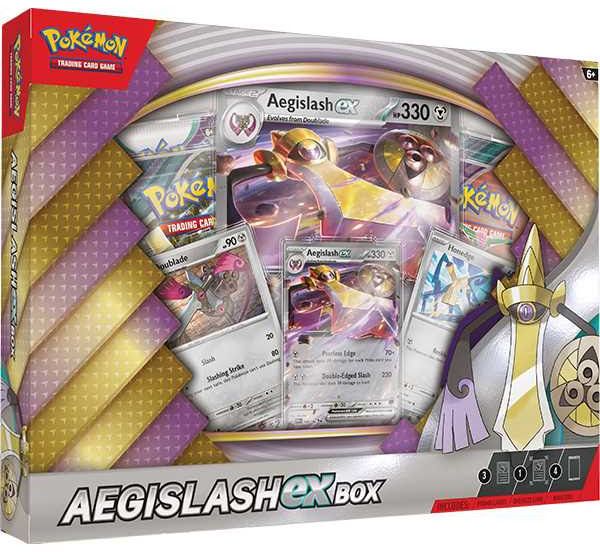 Pokemon  Ex Box: Aegislash Ex  2025     Boosters