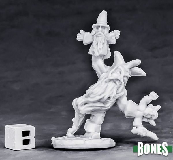 Reaper Bones Classic: Dwarven Berserk Jester Plastic Miniature