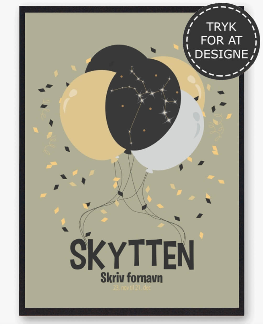 Stjernetegn Skytten Personlig Plakat
