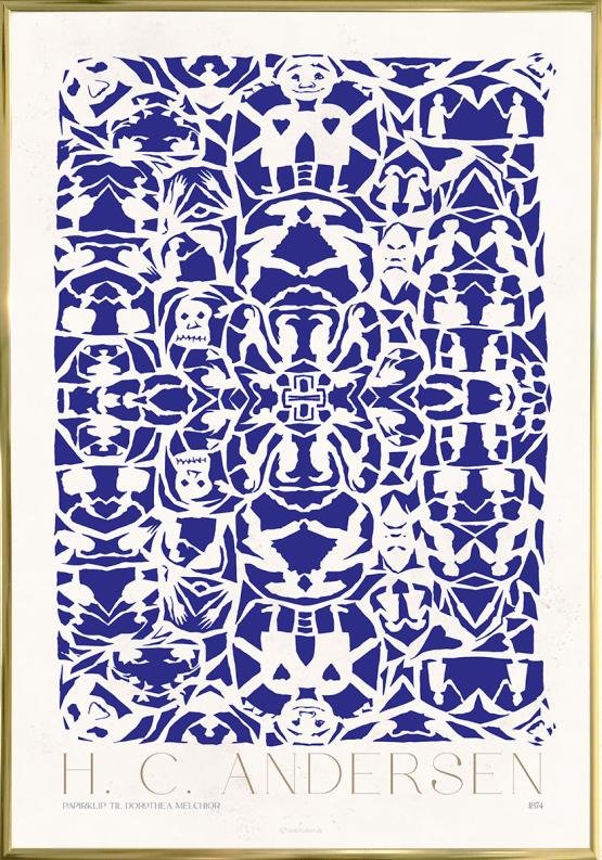 Blå Plakat       Andersen Papirklip  1874