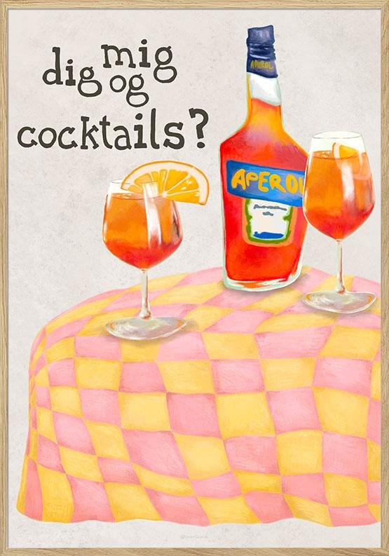 Plakat Dig  Mig Og Cocktails