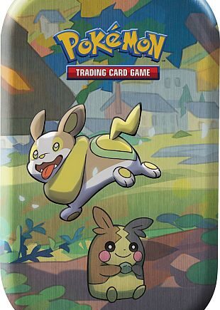 Pokemon Tin Kasse 2020 Spring Galar Pals Mini Tin: Yamper   Morpeko    Boosters  Billedkort     195 184 Nt