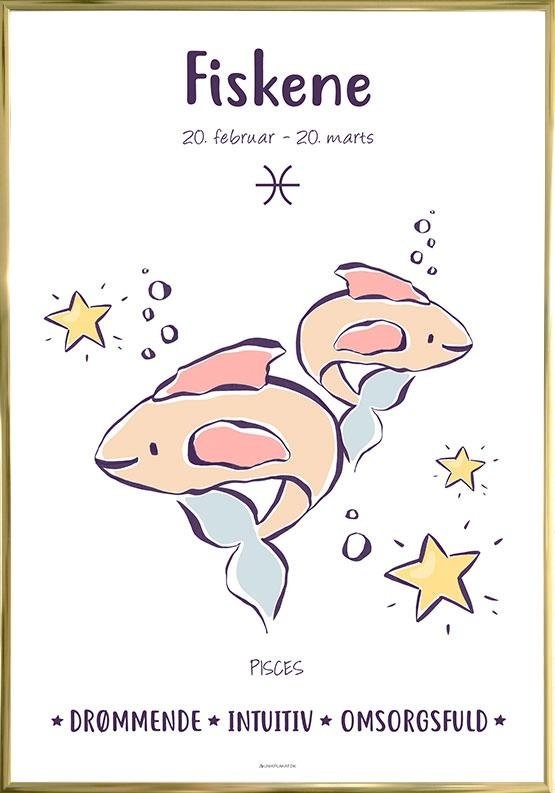 Stjernetegn Plakat Fisk