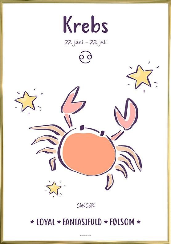 Stjernetegn Plakat Krebs