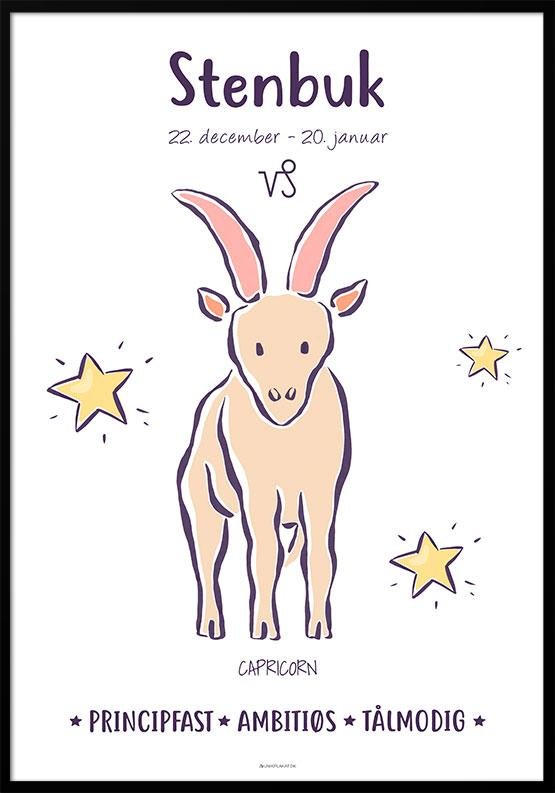 Stjernetegn Plakat Stenbuk