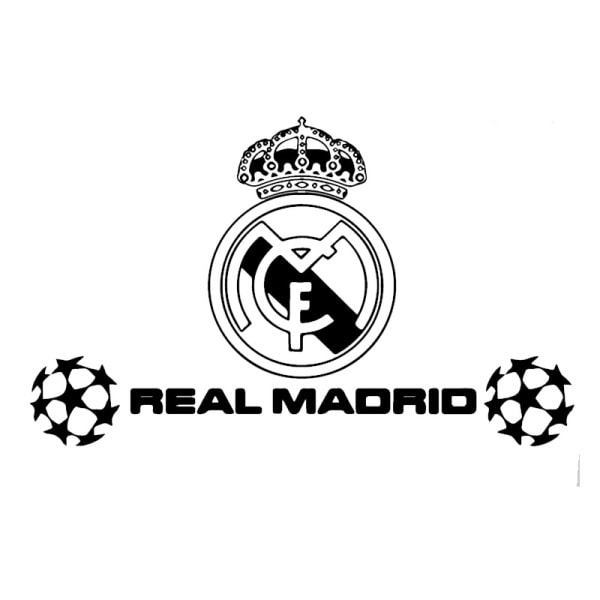 Stor Real Madrid Wallsticker  Champions League  97x70cm