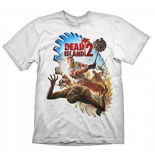 -shirt Dead Island  : Saw Blade  Crazy Tilbud
