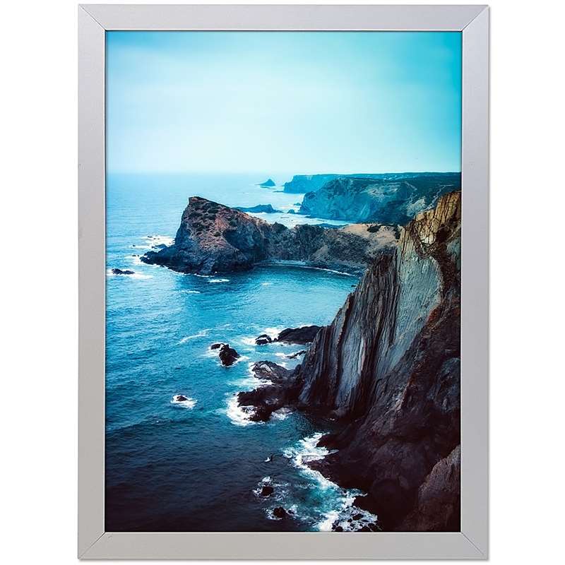 Alu Snap Frame Sølv 20 Mm Flad Profil 50 70 Cm