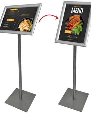 Basic Infostand  Alu Sølv  A4
