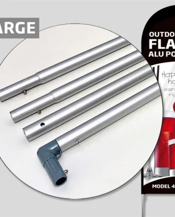 Beachflag  Outdoor Bow Flag  Alu Pole  Large  Uden Fod Og Flag