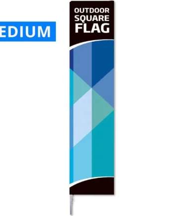 Beachflag  Outdoor Square Flag  Medium  Inkl  Stang Og Flag