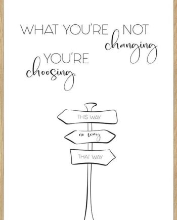 Change Is Choice Citatplakat