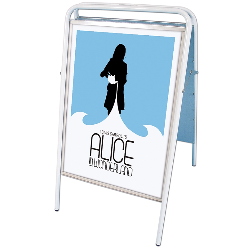 Expo Sign Gadeskilt Hvid A3