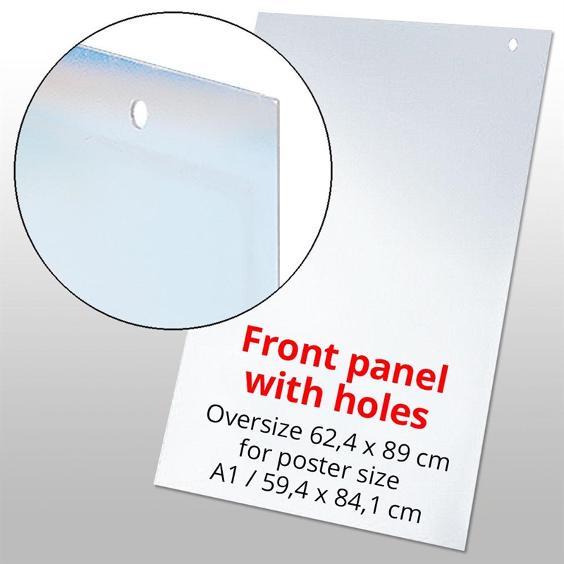 Frontplade Med Huller Til Wind-line Basic Gadeskilt 62 89 Cm