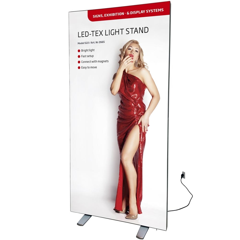 Led-tex Lysvæg Dobbeltsidet 85 200 Cm