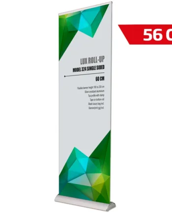 Lux Roll-up Kassette  Sølv  Enkeltsidet  56 Cm
