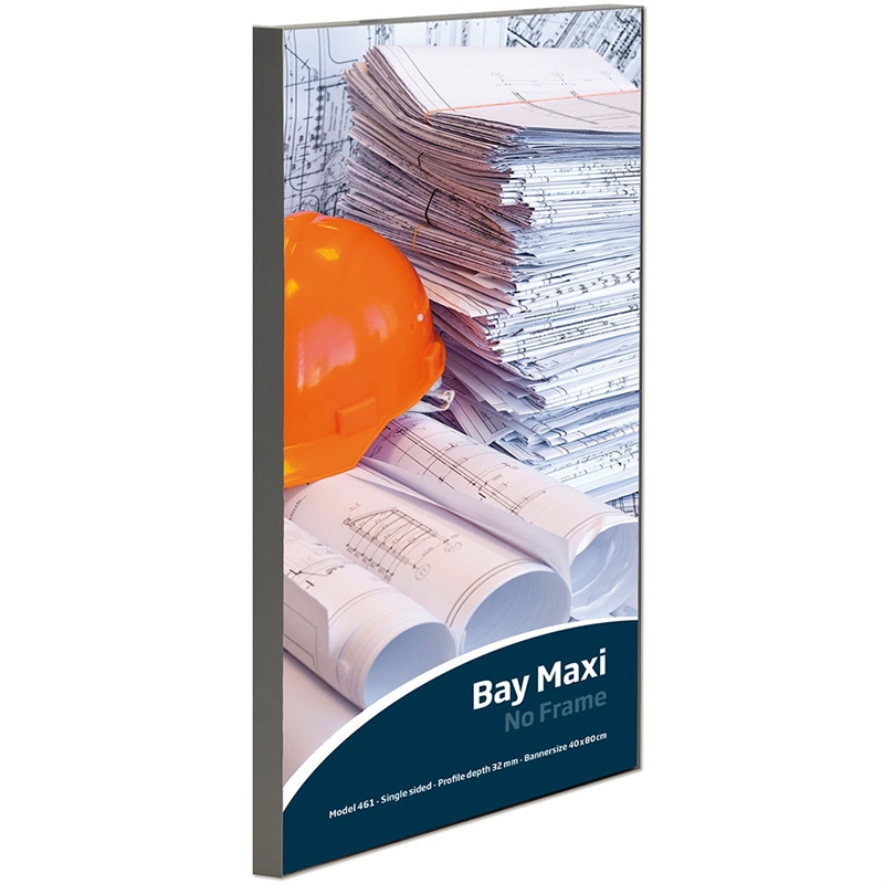 Maxiframe Bay Enkeltsidet Bannerramme 32 Mm Dyb 100 100 Cm