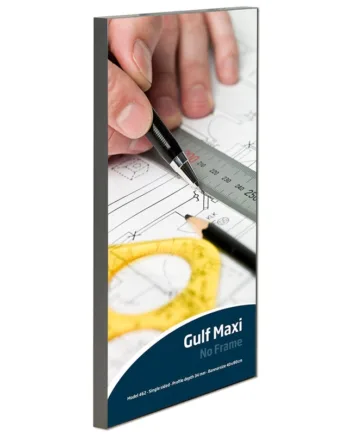 Maxiframe Gulf  Enkeltsidet Bannerramme  34 Mm Dyb  200   300 Cm