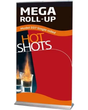 Mega Roll-up Enkeltsidet  Alu Sølv  84     250 Cm  Sølv  Inkl  Banner Og Print