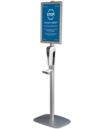 Mini Multi Stand Med Spritdispenser  Drypbakke Og A3 Klapramme
