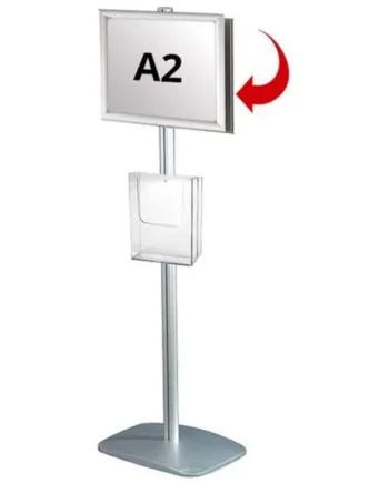 Mini Multi Stander Dobbeltsidet A2 Snapramme   A4 Brochureholder