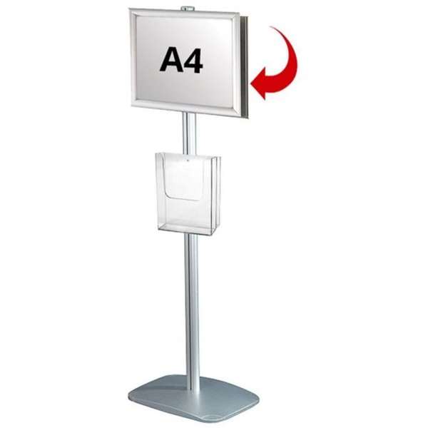 Mini Multi Stander Dobbeltsidet A4 Snapramme A4 Brochureholder