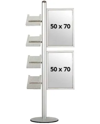 Multi Stander 18 Enkeltsidet  2x70x50 Slide-in   4xa4 Hylder