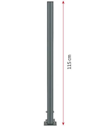 Pole Stand  115 Cm  Mørkegrå  Til Dispensere