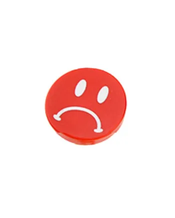 Smiley Magnet  Rød  Sur Smiley
