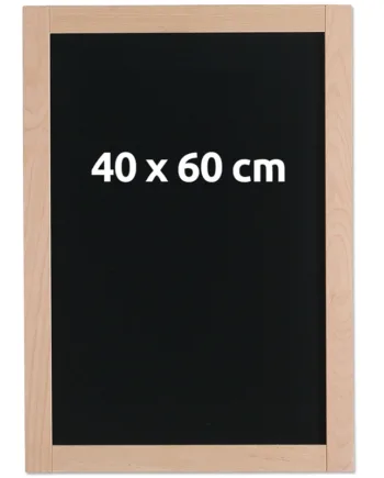 Sort Kridttavle Med 38 Mm Træramme  40   60 Cm