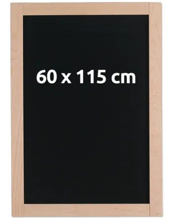 Sort Kridttavle Med 38 Mm Træramme  60   115 Cm