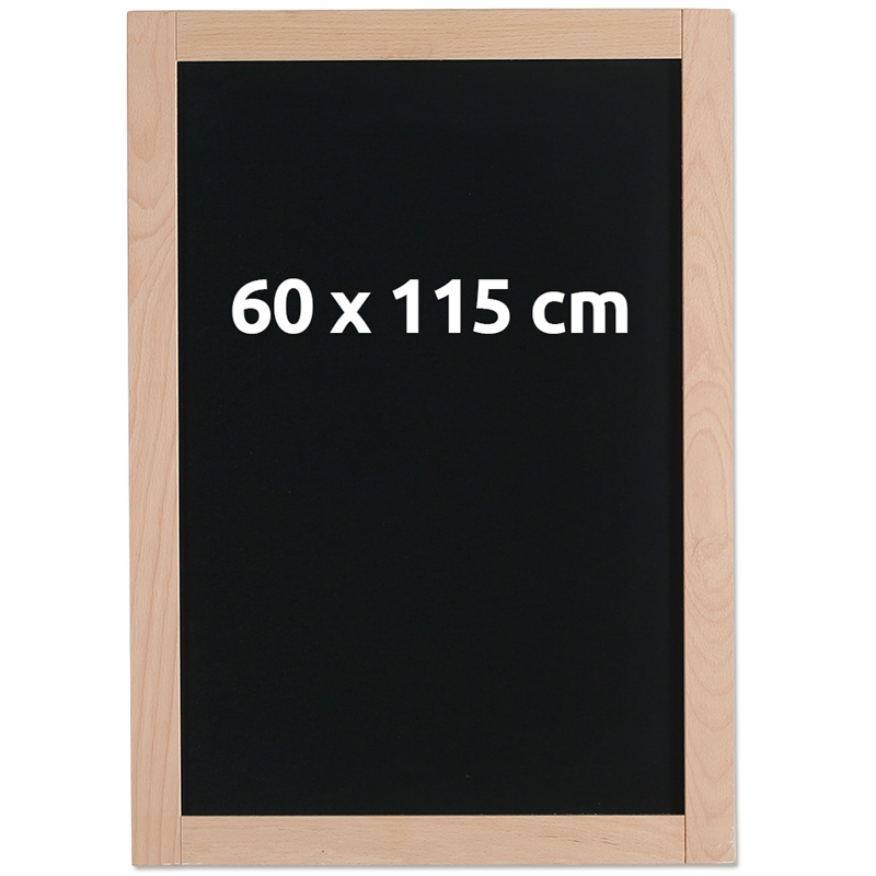 Sort Kridttavle Med 38 Mm Træramme 60 115 Cm