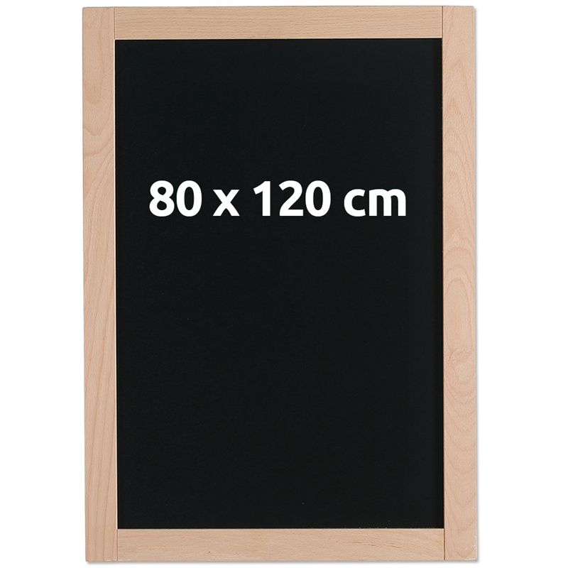 Sort Kridttavle Med 38 Mm Træramme 80 120 Cm