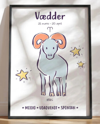 Stjernetegn Plakat Vædder