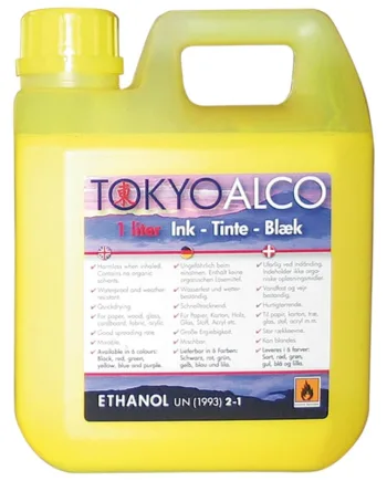 Tokyo Alco Skilteblæk    Liter  Gul