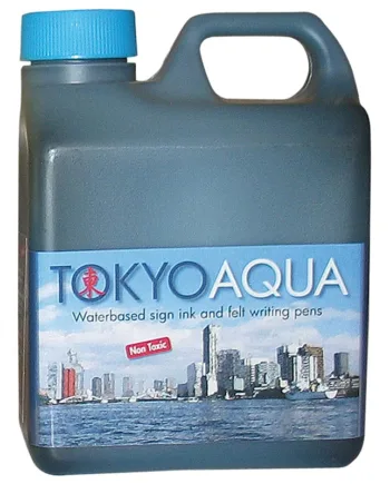 Tokyo Aqua Skilteblæk    Liter  Blå