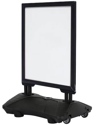 Wind-sign Waterbase Budget Gadeskilt  50   70 Cm  Sort