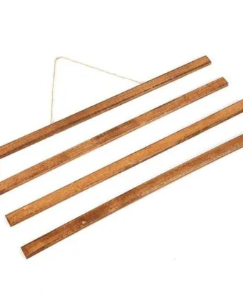 Wood Poster Hanger   Mørk Bøg  Plakatliste   Træ  Magnetisk 30cm Sæt