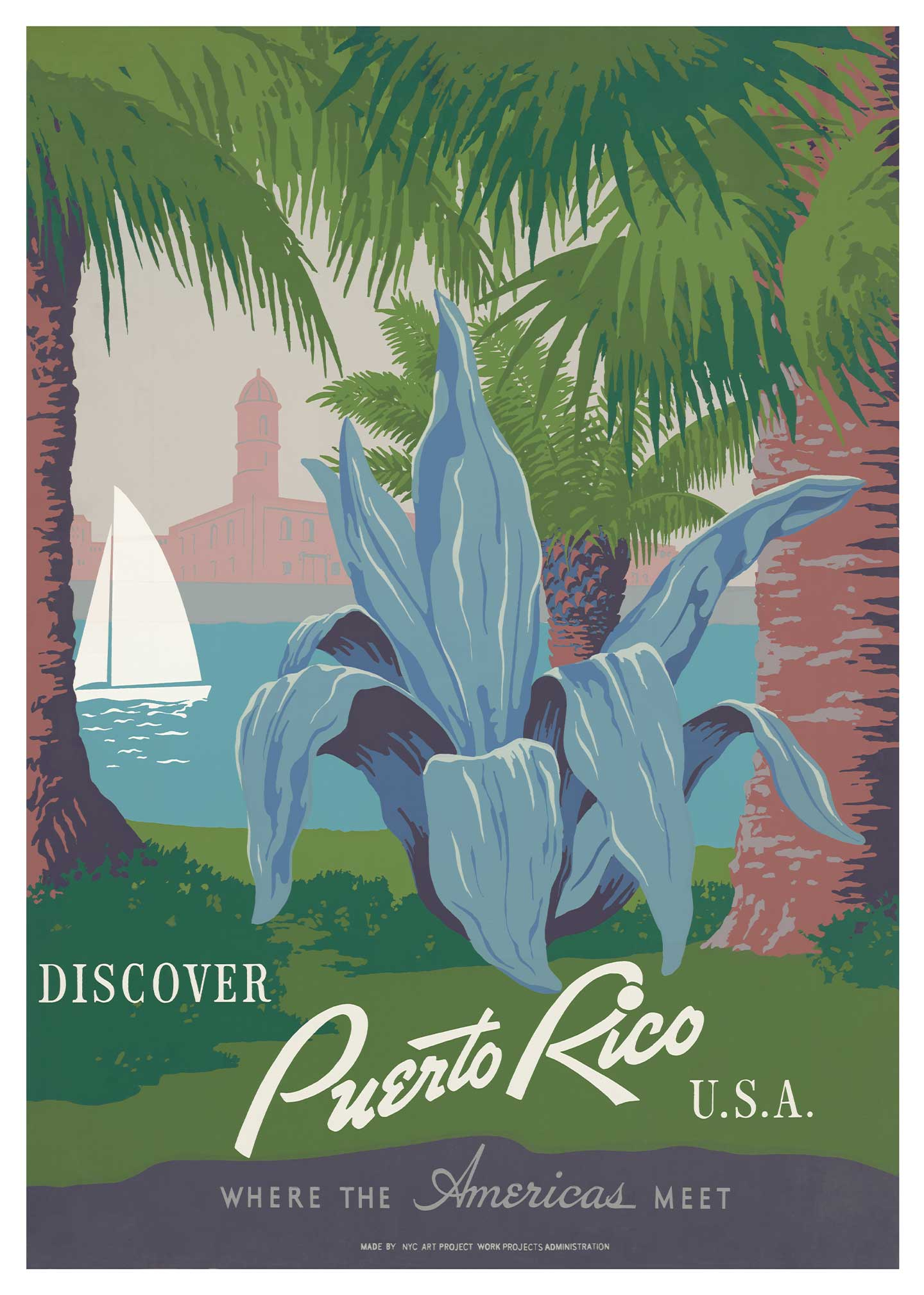 Discover Puerto Rico Af Vintage Vista Designs