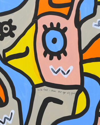 Be Fucking Happy Rektangel Af Jacob Lund Art
