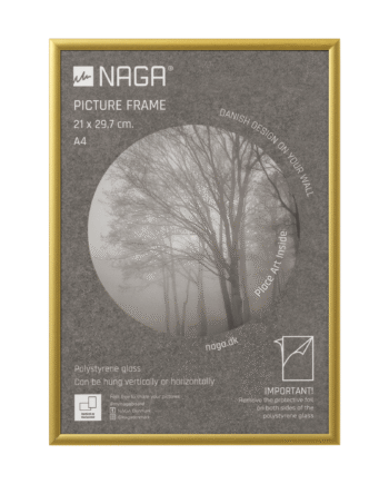 Billedramme  21x29   Cm  Mat Guld