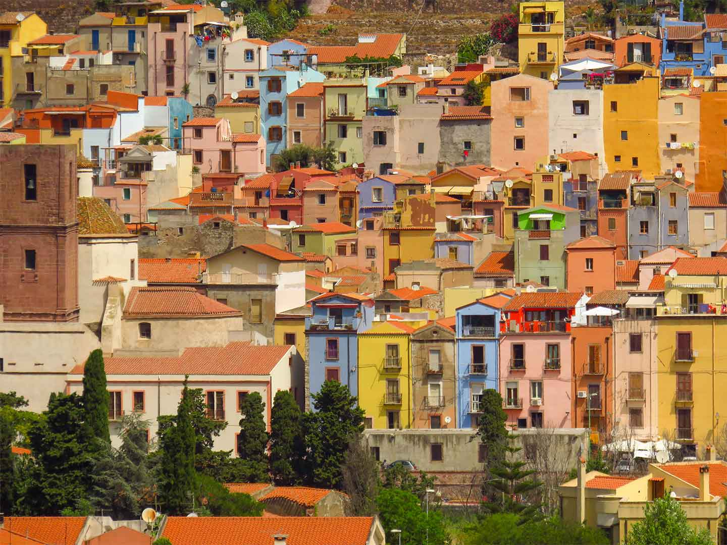 Bosa Houses Sardinien Af Helle Christensen