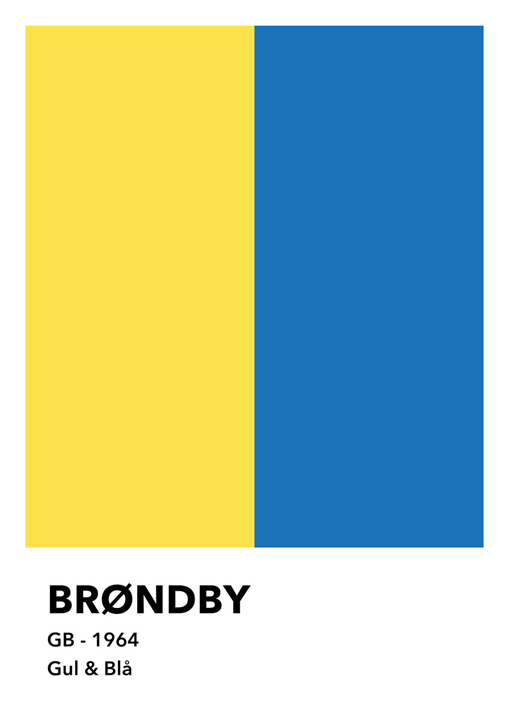 Brøndby Gul Blå Af Olé Olé