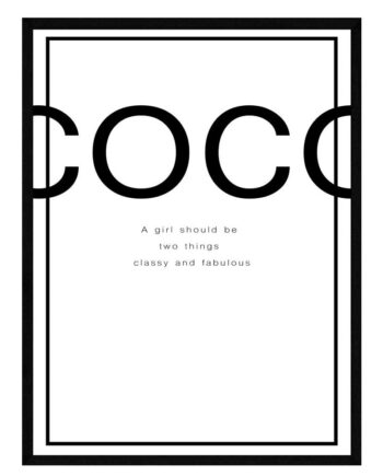 Coco Chanel Plakat