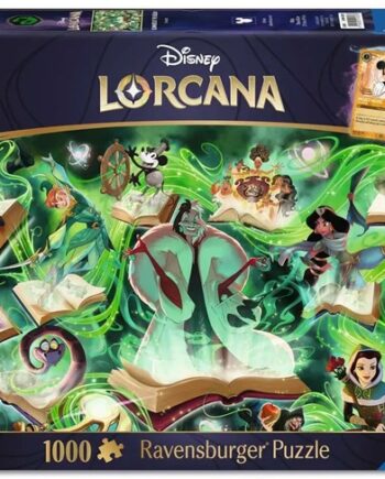 Disney Lorcana: Glimmers Of The Realm: Emerald Jigsaw Puzzle  1000 Pieces