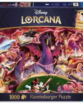 Disney Lorcana: Glimmers Of The Realm: Ruby Jigsaw Puzzle  1000 Pieces