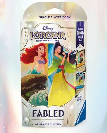 Disney Lorcana Tcg: Set   Fabled Single-player Starter Deck: Amber Sapphire  Ariel   Mulan