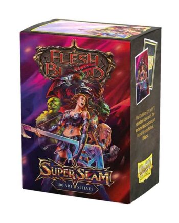 Dragon Shield Deck Protectors License Sleeves: Flesh And Blood: Super Slam 100 Lommer Dragonshield Sleeves  At-16167